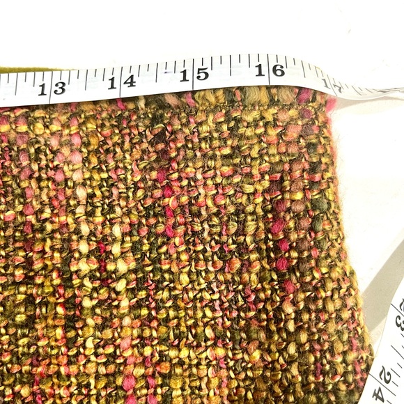 Philosophy Di Alberta Ferretti Green and Pink Tweed Vintage Skirt Size 8, EUC. - Picture 9 of 11